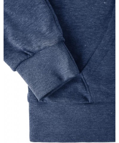 Basic Lightweight Zip-Up Hoodie Long Sleeve Thin Jacket for Women with Plus Size Inside Pocket(dcf200)-navy Melange $15.30 Ho...