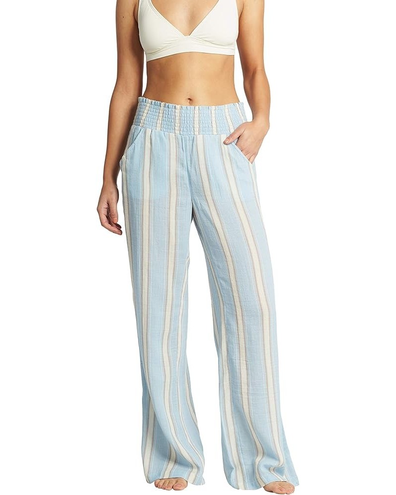 Women's New Waves Stripe Pant Clear Sky $20.31 Pants