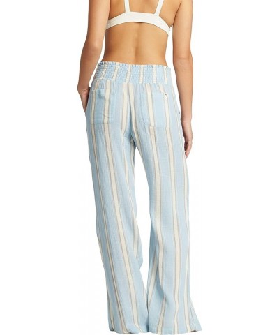 Women's New Waves Stripe Pant Clear Sky $20.31 Pants