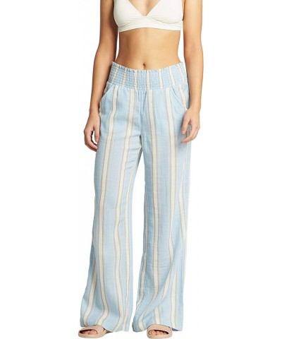 Women's New Waves Stripe Pant Clear Sky $20.31 Pants