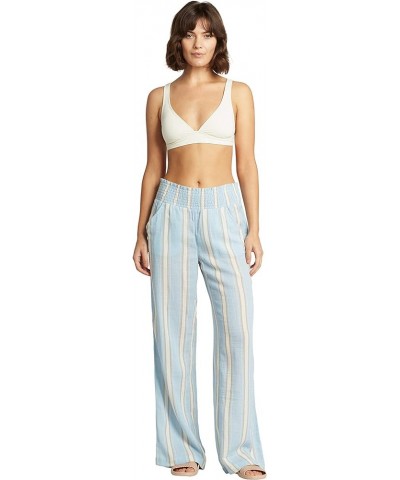 Women's New Waves Stripe Pant Clear Sky $20.31 Pants