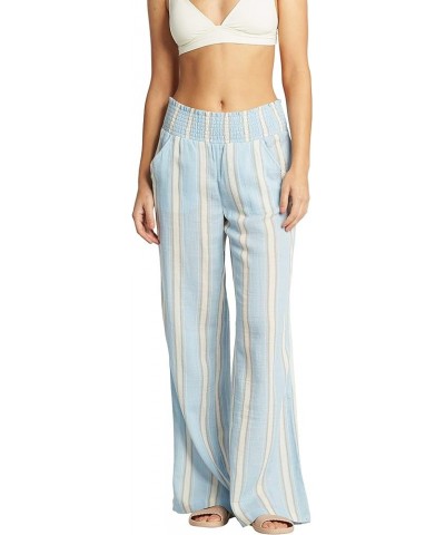 Women's New Waves Stripe Pant Clear Sky $20.31 Pants