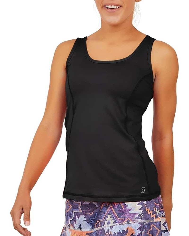 UV Colors X Womens Tennis Tank Top Small Black $29.15 Activewear