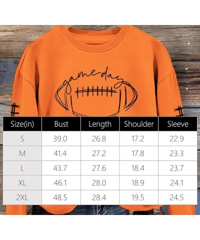 Football Is My Favorite Season Sweatshirt for Women, Long Sleeve Casual football graphics Sweatshirt football shirts Blue1 $9...