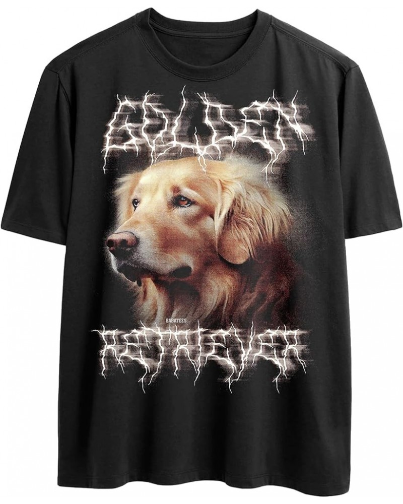 Heavy Metal Tshirt for Dog Lovers Dog Owners Funny Dog Dad and Dog Mom Graphic Tees Men and Women Golden Retreiver $10.55 T-S...