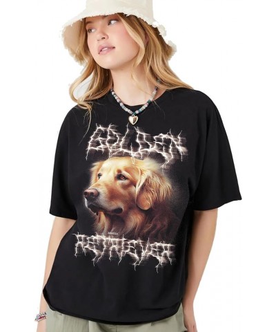 Heavy Metal Tshirt for Dog Lovers Dog Owners Funny Dog Dad and Dog Mom Graphic Tees Men and Women Golden Retreiver $10.55 T-S...