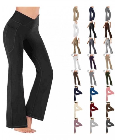 Yoga Pants for Women High Waist Bootcut Yoga Pants Bell Bottom Flare Pants Bootleg Yoga Pants Workout Leggings 03-gray $7.24 ...