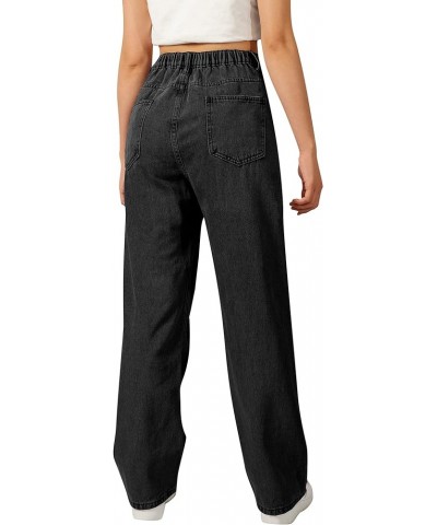 Girls Women's Casual Wide Leg Jeans, 4-14 Years S-XL Jeans Black $15.12 Jeans