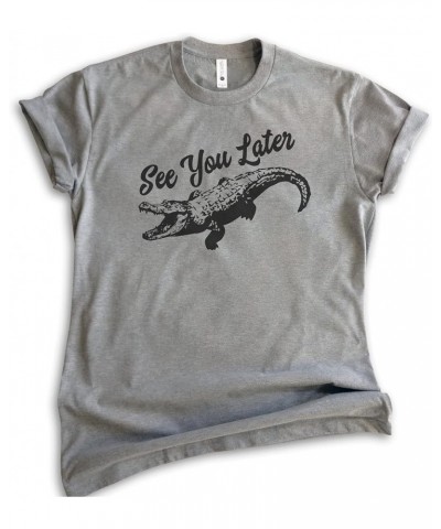 See You Later Alligator Shirt, Unisex Women's Men's Shirt, Funny Alligator Shirt, Gator Shirt, Swamp Shirt Dark Heather Gray ...