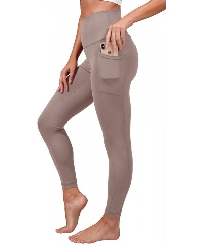 Lux High Waist Elastic Free Side Pocket Ankle Legging Mocha $12.88 Leggings