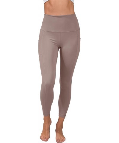 Lux High Waist Elastic Free Side Pocket Ankle Legging Mocha $12.88 Leggings