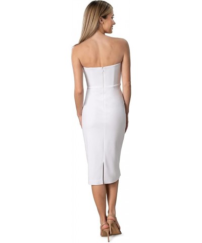 Women's Liv Bodycon Midi Dress White $63.79 Dresses