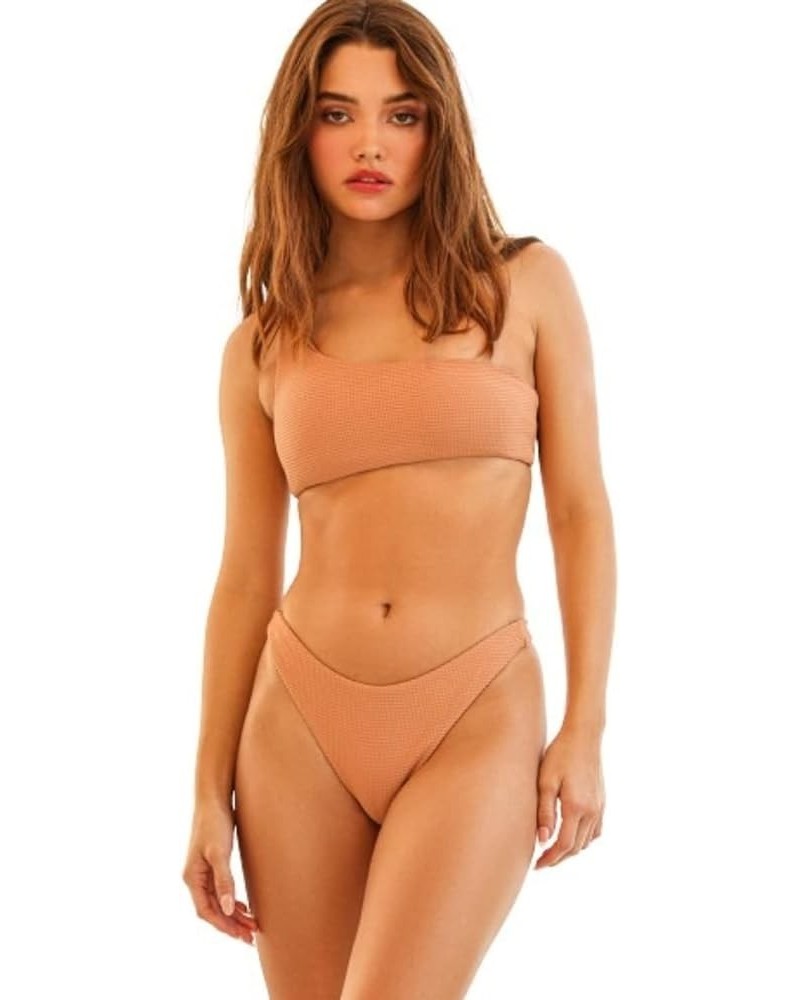 Seaport Bottom Low Rise Bikini Bottom for Women with High-Cut Leg Design Thong Style Swim Brief for Canyons $22.52 Swimsuits