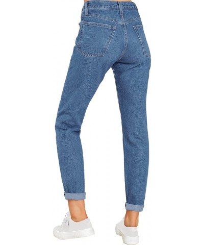 Boyfriend Jeans for Women Stretch High Waisted Ripped Distressed Mom Jeans Slim Denim Pants S Lapis Air $22.78 Jeans