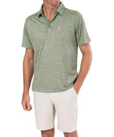 Boden Heather Performance Polo Large Stingray $23.94 Shirts