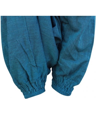 Plain Hippie Harem Aladdin Baggy Loose Fit Genie Gypsy Trouser Pants Petrol Blue $12.40 Pants