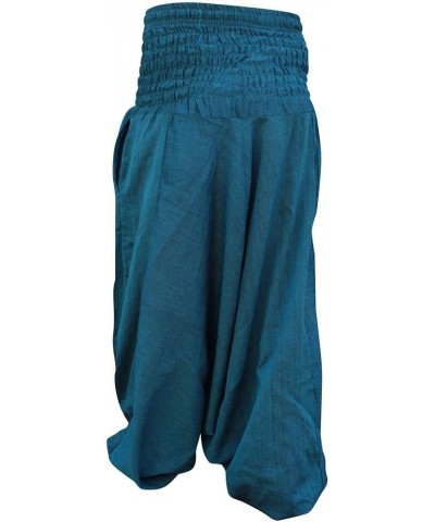 Plain Hippie Harem Aladdin Baggy Loose Fit Genie Gypsy Trouser Pants Petrol Blue $12.40 Pants