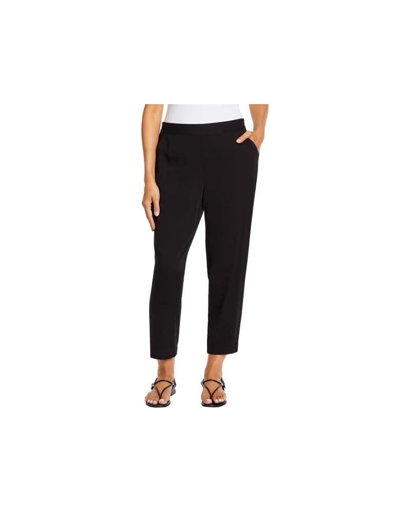 Womens Printed Pull-on Pants,Black,Small $16.75 Pants