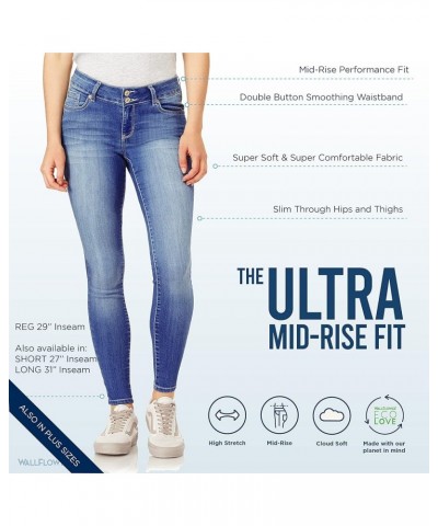 Women's Ultra Skinny Mid-Rise Insta Soft Juniors Jeans (Standard and Plus) Plus Size Black $22.99 Jeans