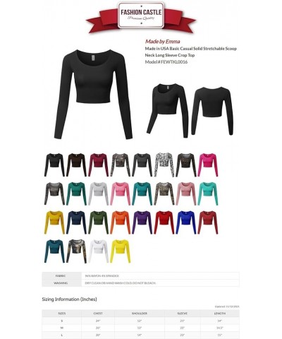 Women's Casual Comfortable Soft Stretch Solid 3/4 Sleeve V-Neck Top Fewtkl0016 Fuchsia $11.39 T-Shirts