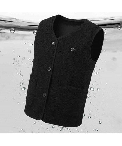 Unisex Heated Vest Lightweight USB Electric Heated Jacket Multiblock Heating Zones Heated Clothing Warm Winter Gear A02-black...