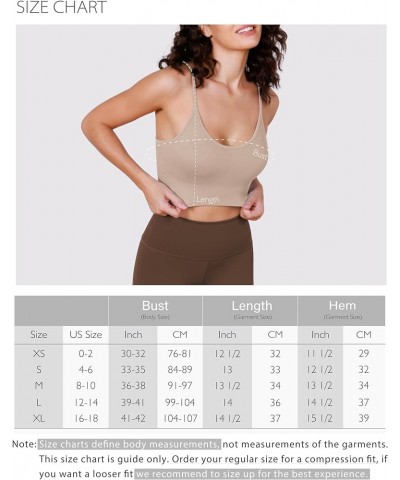 3-Pack Seamless Sports Bra for Women Ribbed Camisoles Non Padding Yoga Bra Crop Tank Tops Clay-1 Pack $17.19 Lingerie