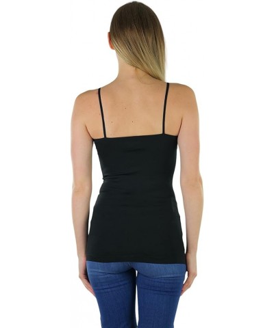 Women's Stretch Layering Scoop Neck Camisole Tanks & Camis Seamless - Black $10.37 Tanks