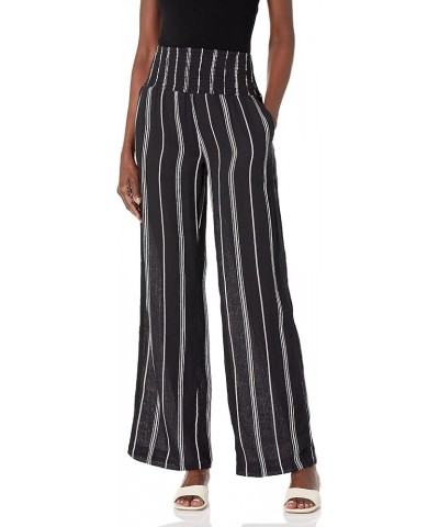 Women's New Waves Stripe Pant Black White $20.31 Pants