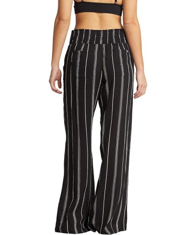 Women's New Waves Stripe Pant Black White $20.31 Pants