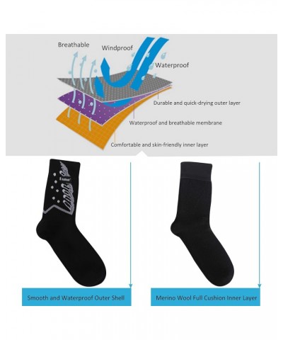 Merino Wool Waterproof Socks, Men Women Breathable Hiking Cycling Wading Socks White $15.30 Others