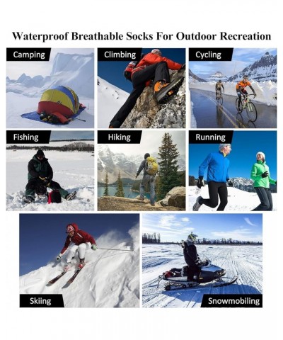 Merino Wool Waterproof Socks, Men Women Breathable Hiking Cycling Wading Socks White $15.30 Others