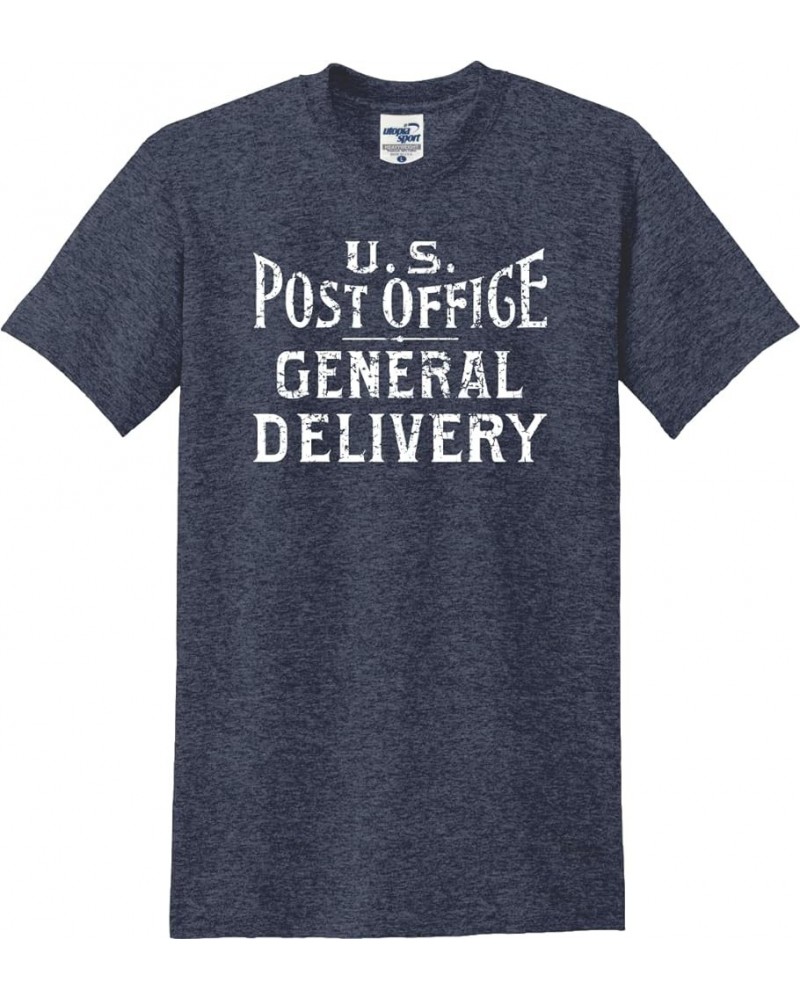 Vintage The Post Office Department Est. 1792 T-Shirt (S-5X) Denim Heathered Navy $14.49 T-Shirts