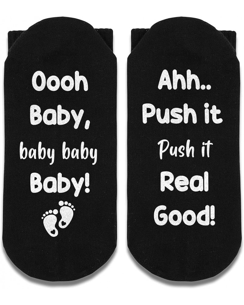 Growing A Tiny Human Socks, Pregnancy Gifts, New Mom Gifts For Women, Mom To Be, Pregnant Mom Gifts. Oh Baby Push It Real Goo...