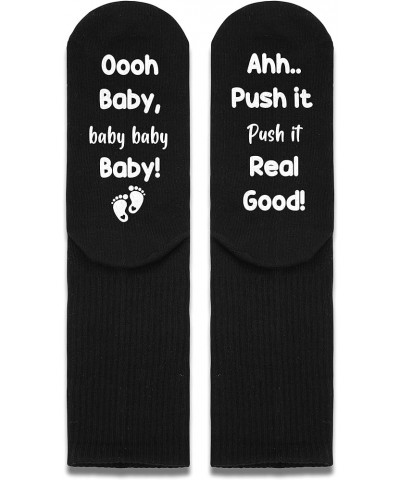 Growing A Tiny Human Socks, Pregnancy Gifts, New Mom Gifts For Women, Mom To Be, Pregnant Mom Gifts. Oh Baby Push It Real Goo...