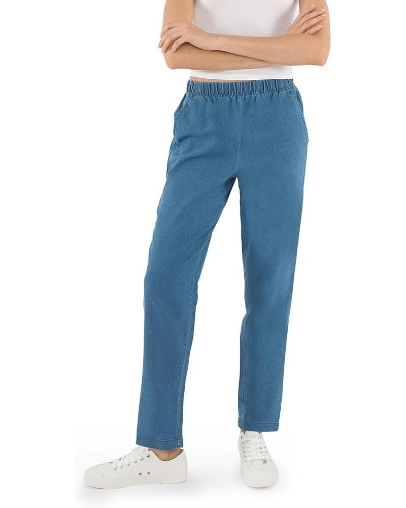 Women's Pull On Denim Jeans – Soft and Lightweight with a Bit of Stretch Chambray $16.17 Others