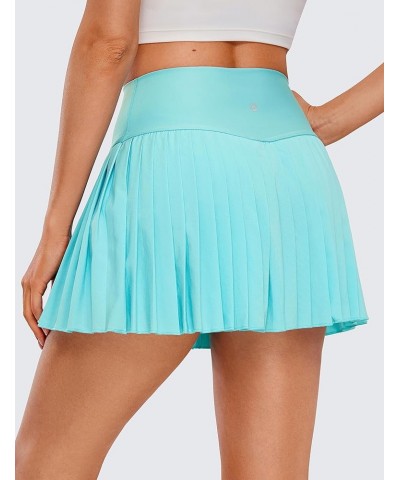 Women's High Waisted Pleated Tennis Skirts with Pockets Tummy Control Casual Liner Skorts A Line Workout Golf Skirts Turquois...