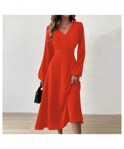 Spring Dresses for Women 2024 New Years Eve V-Neck Long Sleeve Gradient Plus Size Dresses for Curvy Formal Trendy C-saffron $...