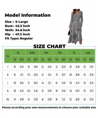 Spring Dresses for Women 2024 New Years Eve V-Neck Long Sleeve Gradient Plus Size Dresses for Curvy Formal Trendy C-saffron $...