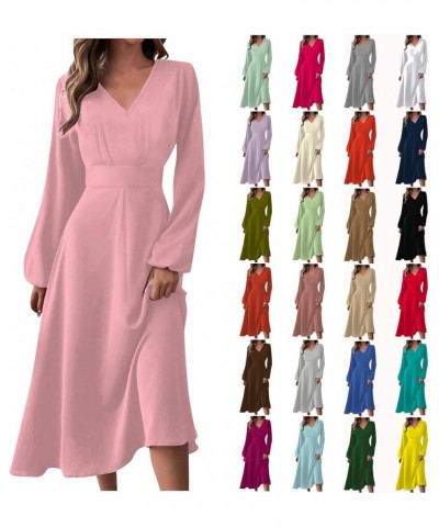 Spring Dresses for Women 2024 New Years Eve V-Neck Long Sleeve Gradient Plus Size Dresses for Curvy Formal Trendy C-saffron $...