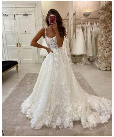 Women's Lace Mermaid Wedding Dresses for Bride 2024 Beach Bohe Wedding Bridal Gowns BF04 N-ivory $60.60 Dresses