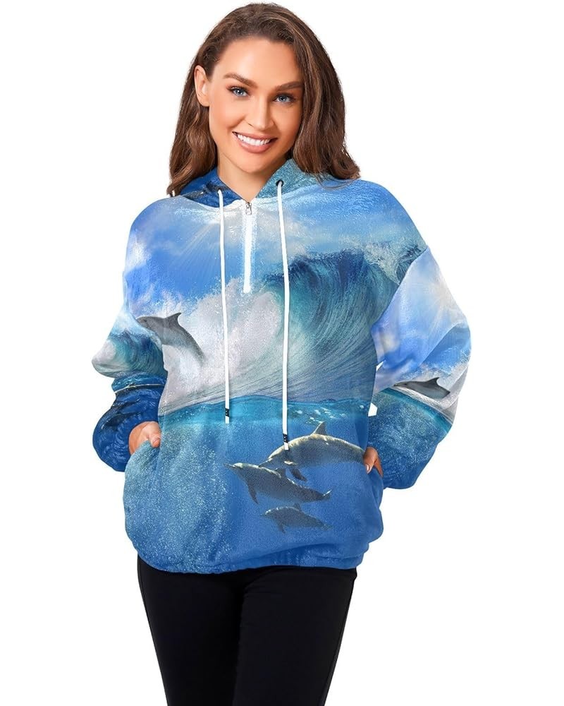 Women's Plush Jacket Hoodie, With Pocket Casual Coat, Fleece Sweatshirt (S-XL) Multi 8 $23.37 Jackets