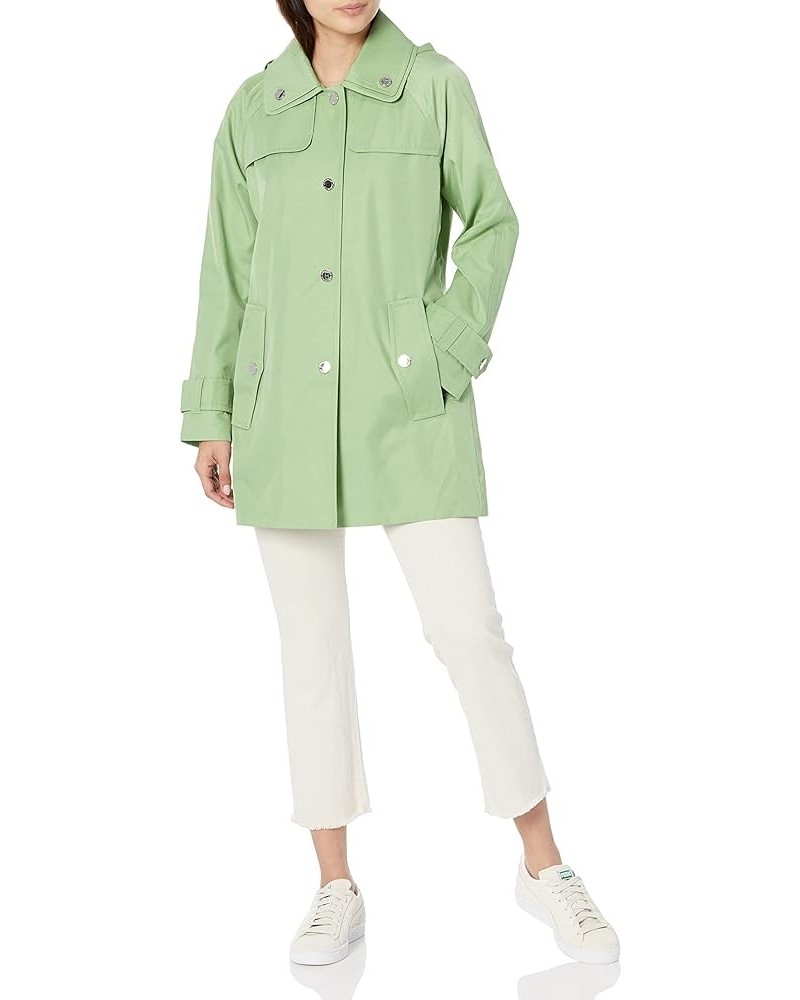 Women's Double Collar Raincoat Wasabi $40.00 Coats