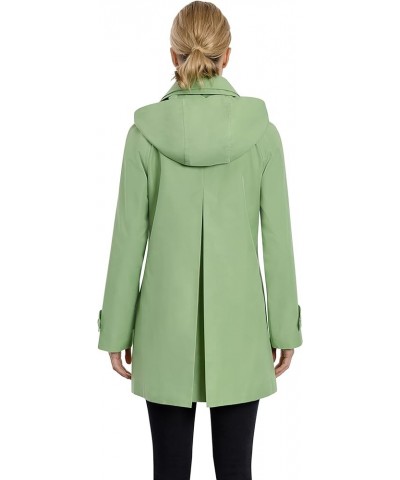 Women's Double Collar Raincoat Wasabi $40.00 Coats