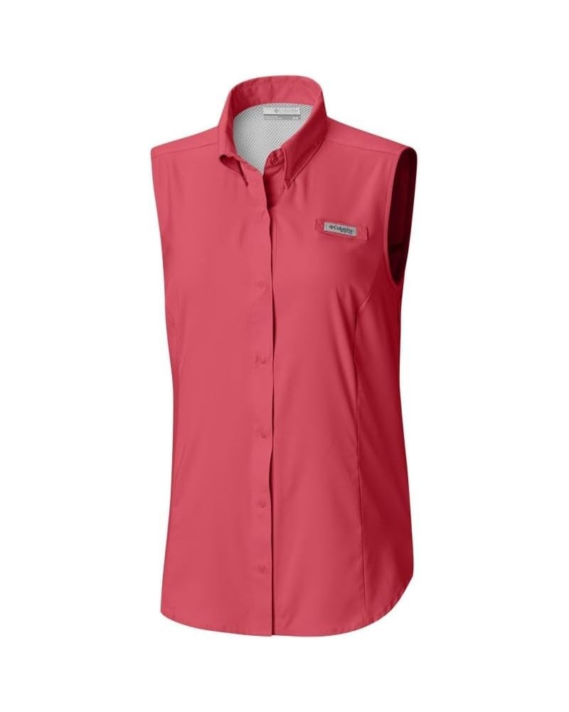 Sportswear Women's Tamiami Sleeveless Shirt Sunset Red $17.98 Activewear