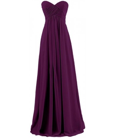 Bridesmaid Dresses Long Wedding Guest Dresses for Women Chiffon Bridesmaid Dress Formal Dresses Sleeveless Plum $32.40 Dresses