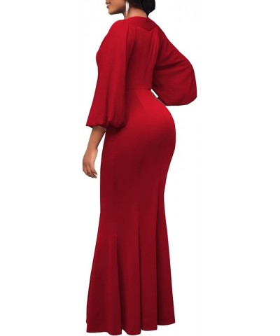 Women's Elegant Formal Mermaid Maxi Dress Off Shoulder Long Sleeve Wedding Split Evening Gown Prom Cocktail Party Dresses 553...