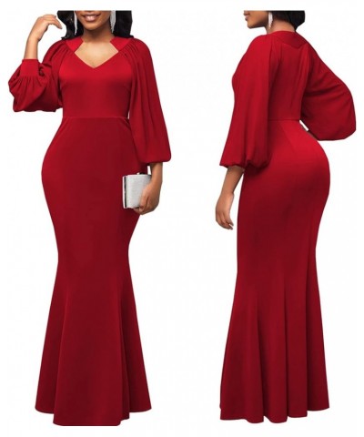 Women's Elegant Formal Mermaid Maxi Dress Off Shoulder Long Sleeve Wedding Split Evening Gown Prom Cocktail Party Dresses 553...