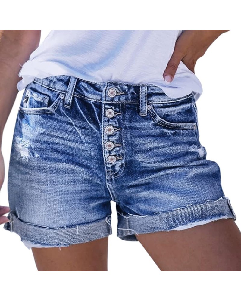 Women Mid Rise Denim Distressed Short… Qt982-2 $13.02 Jeans