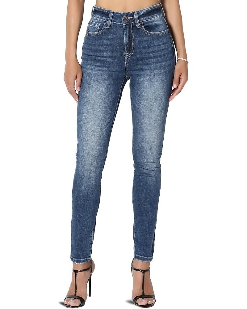 High Rise Skinny Jeans in Vintage Classic Washed Stretch Comfort Denim Dark $24.47 Jeans