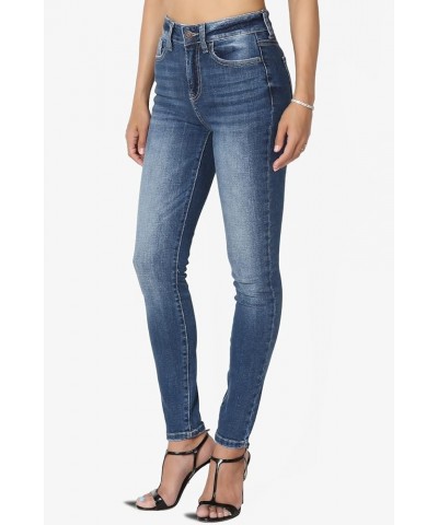 High Rise Skinny Jeans in Vintage Classic Washed Stretch Comfort Denim Dark $24.47 Jeans